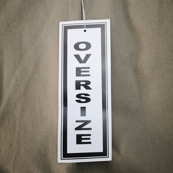 NWT Zero Xposure Men's Size 42 Army Green Pleated Front Oversize Cotton Shorts - Picture 5 of 7